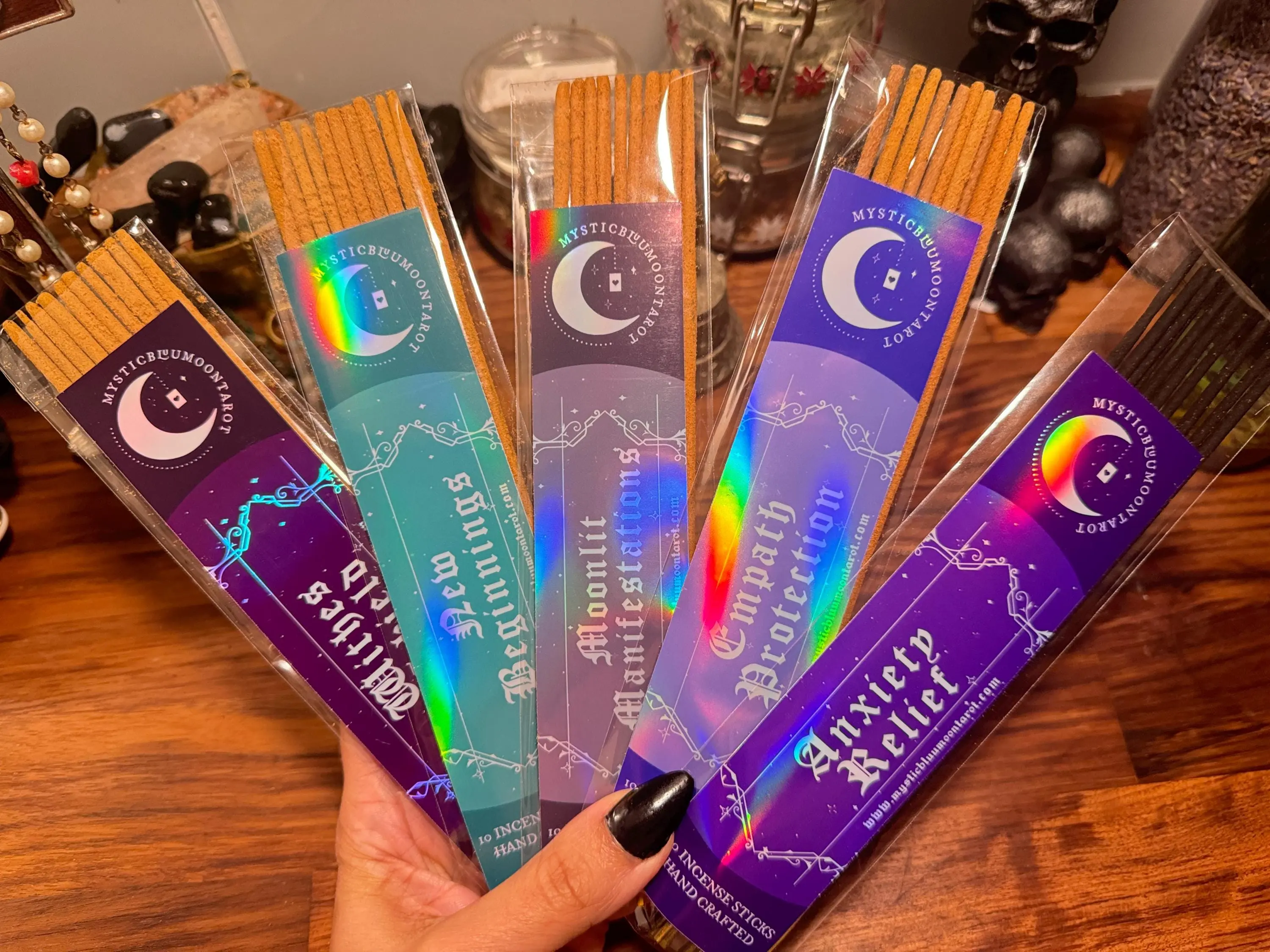 Intentions Incense Collection: Anxiety Relief, New Beginnings, Protection