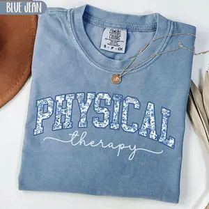 Comfort Colors Physical Therapy Shirt, Toile de Jouy Physical Therapist Tshirt, Gifts for Physical Therapist Assistant, Chinoiserie PT Graphic Tees