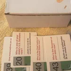 US Citizenship 2025 Civics Test  Naturalization Flash Cards 100 Civics Q&A, Study Guide, Bilingual (English/Spanish), USCIS Exam Preparation, Test Prep, Illustrated Questions