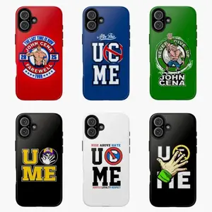 John Cena 2025 Farewell Series Phone case compatible with iPhone 17/16/15/14/13/12/11 Pro Max/Plus and Samsung Galaxy S23FE/22/23/24/25.