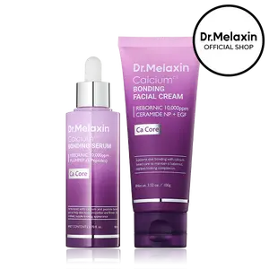 [Dr.Melaxin Official] Calcium Bonding Serum & Cream Density Duo for 3-Step Skin Rebuilding with Calcium, Collagen & REBORNIC, Restores Firmness & Elasticity