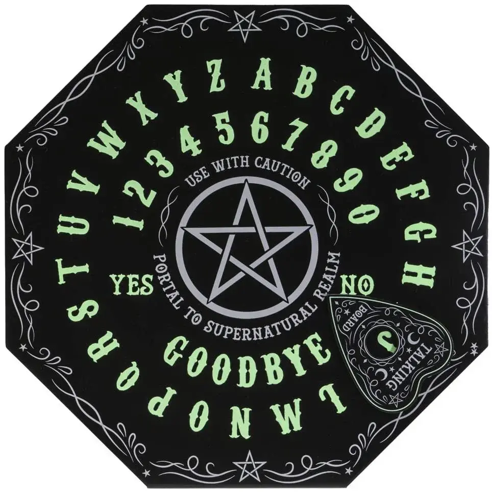 Ebros Glow in The Dark Ouija Spirit Board for The Occult Supernatural Trainee