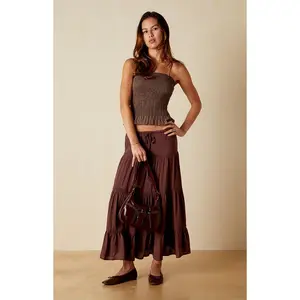 Your Favorite Women's Plaid Smocked Tube Top