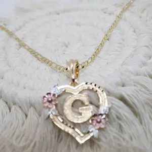 Initial G Heart Necklace