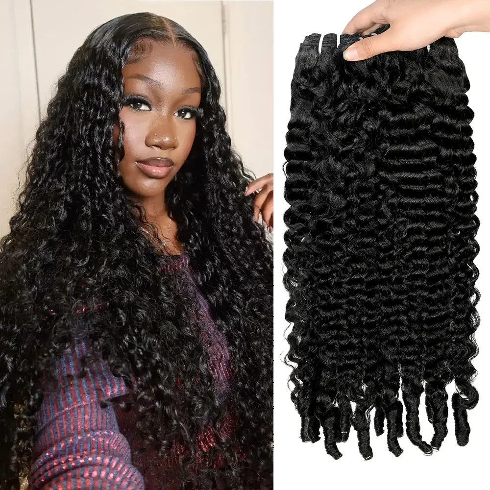 Burmese Curls Raw Remy Human Hair Bundles - Curly Sew In Quick Weave Extensions for Black Women, Real Hair Spiral Curly End Pieces, Perms & Straighten for New Looks, Burmese Curly Sew In