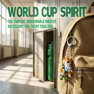 FIFA World Cup 2026 mascot, officially authorizedfigurineby the United States, Canada, and Mexico, andacollection of fan 6cm Keychain,Jaguar Zayu