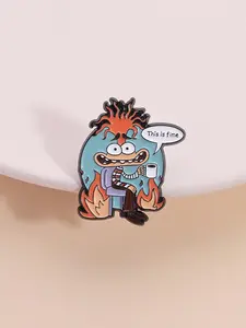 Cartoon Character Brooch, Cute Brooch Pin for Daily Clothing Decor, Trendy All-match & Exquisite Brooch for Birthday Gift, Flower Brooch Pin, Alloy Brooch Pin, Lapel Pin