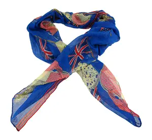 Lightweight Gauze US/UK Flags Pirate Neck / Face Scarf