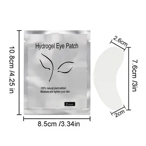 100 Pairs Under Eye pads Eyelash Pad Gel Patch Lint Lashes Extension Mask Eyepad Moisture Skin Care Moisture Skin Care
