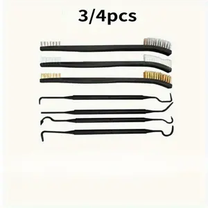 3/4pcs Universal Weapon Gun Cleaning Kit Wire Brush Double End Derusting Wire Brush Hunting Tactical Rifle Pistol Cleaning Tools