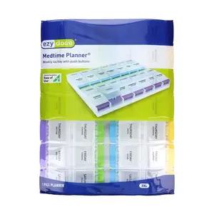 Ezy Dose Weekly 4X/Day with Push Buttons Medtime Planner, 3XL, 1 Count