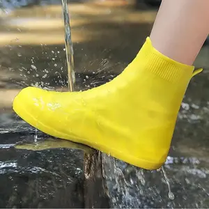 1Pair Waterproof Shoe Covers Rain Shoes Protector Reusable Non-Slip Rain Boots Sneakers Protector Silicone Shoe Covers Footwear