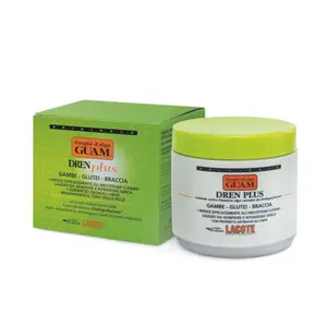 GUAM Dren Plus Seaweed Body Wrap 500g - Anti-Cellulite Treatment with Seaweed Extract, Draining Effect, and Restores Skin Vitality - Cream Clay Gel