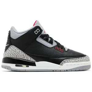 Jordan 3 Retro Black Cement 2024 Youth / Women's Perfect Casual Daily Lifestyle Sneaker Fashion Footwear Gym Walking Shoe Running Sneaker Boys