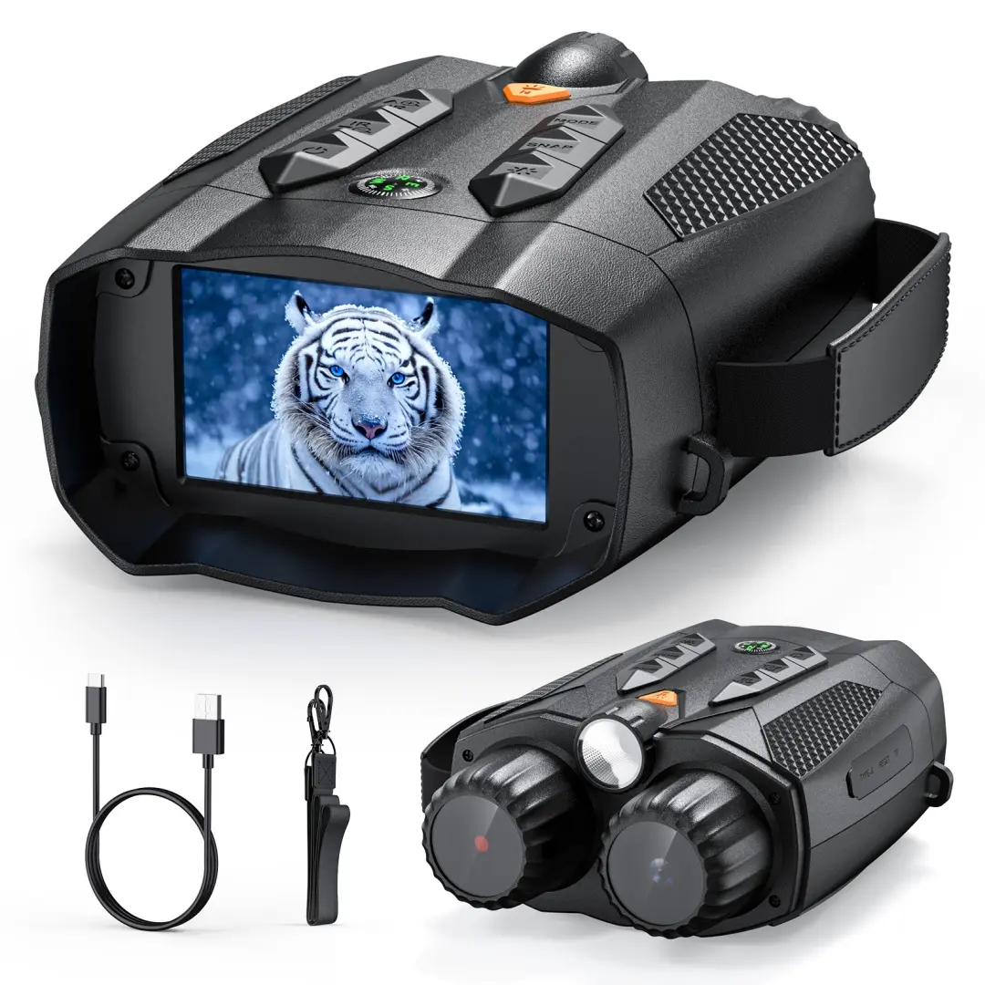 Digital Zoom Infrared Night Vision Binoculars with Night Vision Technology - Adult Hiking Tool, Photo/Video Capable, Ideal Birthday/Christmas Gifts with Nice Packaging, Camping Equipment, Hunting