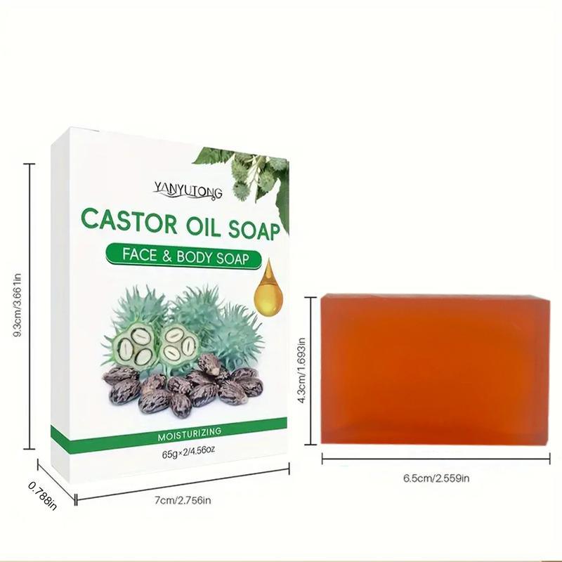 4PCS/2pcs Castor Oil Hair Strengthening Shampoo Bars – Natural Vegan Solid Shampoo for Regrowth, Moisturizes & Revitalizes Thinning Hair, Men & Women, Perfect Gifts