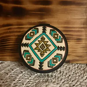 Tooled Leather Jewelry Case Boxes Organiser