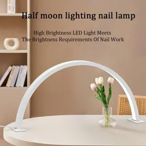 Half Moon Shape Nail Desk Lamp USB Powered LED Light, Perfect for Manicure & Pedicure, Ideal for Nail Techs and Care Professionals