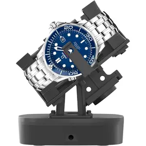 SQ-PRH001 Watch Winder for Automatic Watches,Timer Shutdown Function,Support Single and Double Watch Spinner,Self Winding Turner,Rotating Device