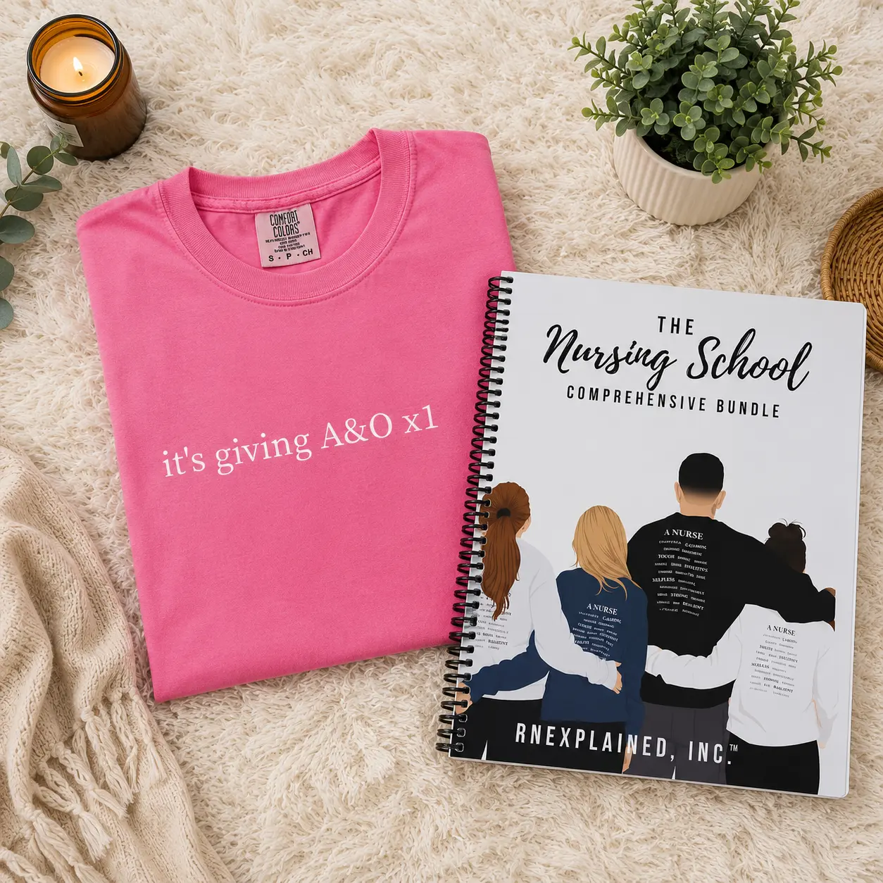 The Nursing School Comprehensive Bundle for Nursing Students with Free Nurse Tee