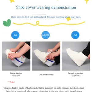 New Waterproof Shoe Covers, Anti-Slip Rain Boot Covers, Thick Latex Durable Outdoor Rain Gear, Unisex Rain Shoes for Wet Weather