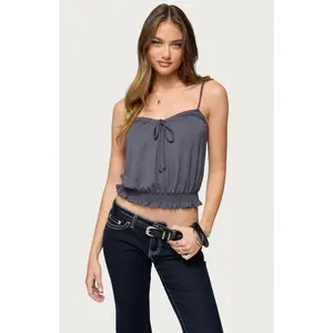 Edikted Women's Ripley Tie Front Tank Top