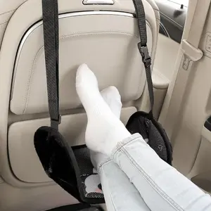 Car Seat Footrest, Car Seat Footrest with Adjustable Strap, Universal Car Interior Accessories for Long Journey