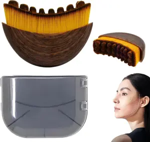 Lymphatic Contour Face Brush for Sculpting – Anti-Puffiness, Detox & Lift, Improves Skin Glow & Absorption