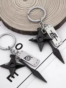 Fashionable and cool forehead protector, effortless short sword, hand-held sword keychain pendant, suitable for daily wear, vacation and dating occasions, and also a surprising and exquisite small gift, Cool keychains