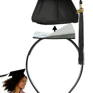 Graduation Cap Headband Insert Anti-Fall, Graduation Hat Hair Band Accessories for Curly Hair, Stylish and Secure Fit