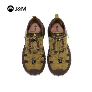 JOY&Mario-Women’s Gorpcore Trail Sneakers – Lightweight Quick Lace Walking Shoes with Thick Cushion Sole
