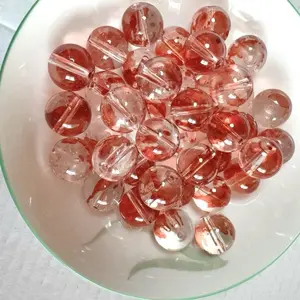 【A001 】DIY 14mm 40pcs Glass Beads Regular Crystal Beads Natural Semi-finished Versatile Bracelet Necklace Making Beads Making