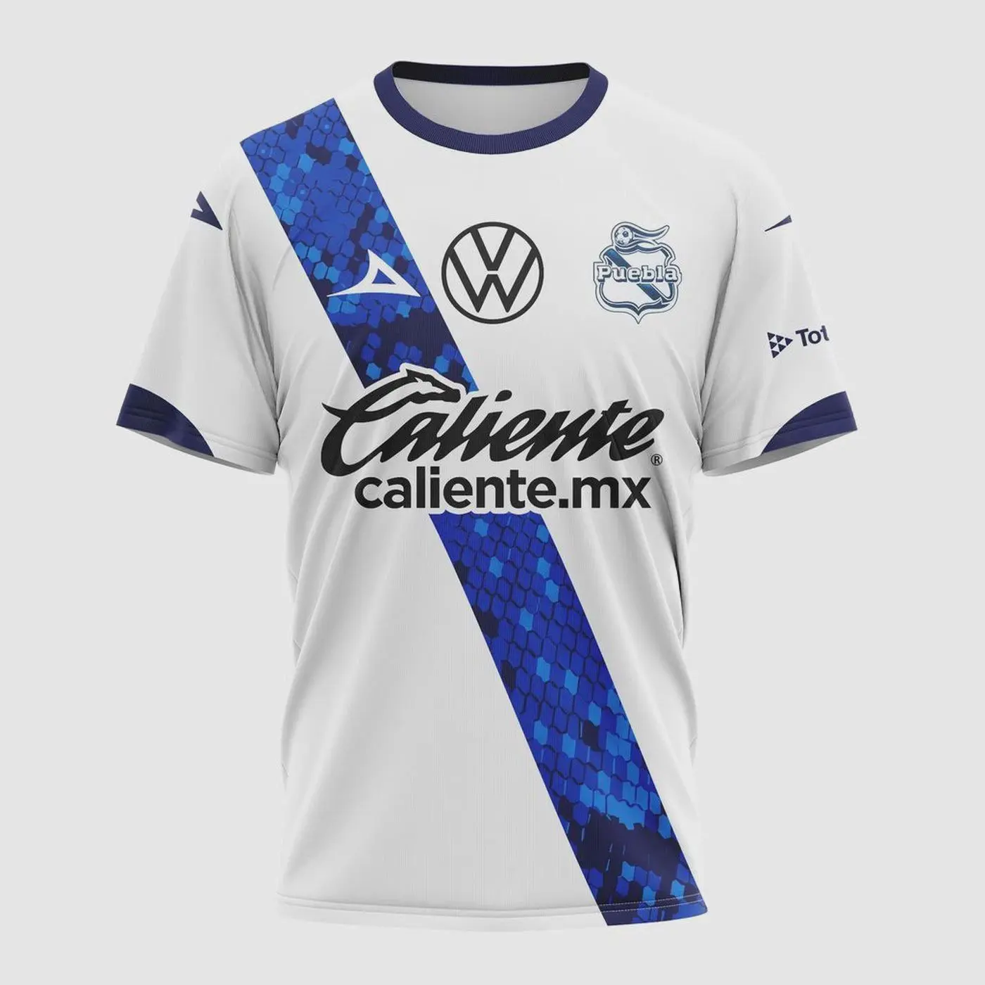 Club Puebla Shirt 3D White Personalized 2026-27 Home Design