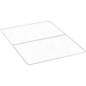 VEVOR Chair Mat, 60 x 46-inch Office Chair Mat for Low Pile Carpeted Floors, Clear Floor Protector Rug with Studded, Non-Slip & Easy to Clean, Smooth Glide Under Desk Rug for Home Office (Rectangular)