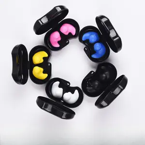 Swimming Earplugs Professional Waterproof Silicone Soft Comfortable for Kids Adults Swimming Diving Surfing Water Sports Ear Protection jordan  tech sakura  shymko  body  cycling  shorts head  gear  rugby Adjustable Full Back Posture Corrector elbow  cap