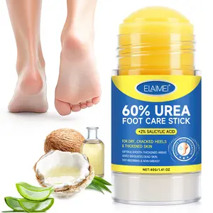 Elaimei Foot Care Stick with 60% Urea & 2% Salicylic Acid, Foot Cream, Softens Calluses, Hydrates & Moisturizes, Suitable for All Body Parts