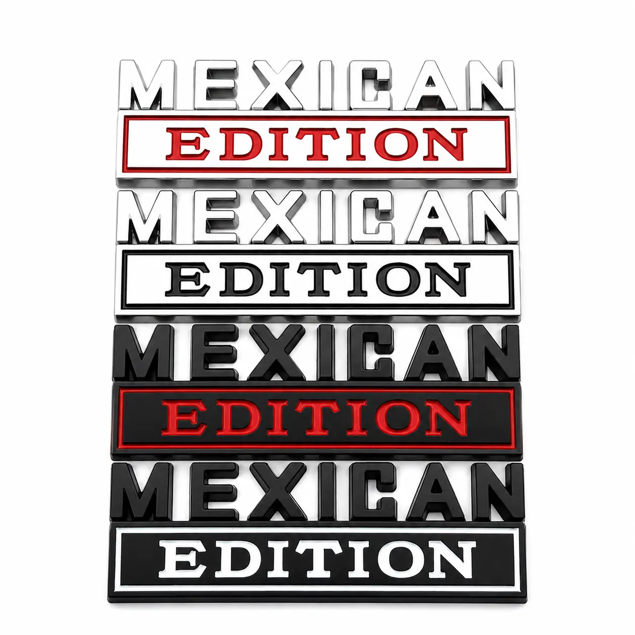 Mexican Edition Emblem Mexican Edition Badge 3D Logo Car Decal Sticker