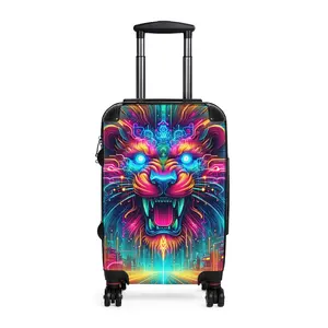 Travel Suitcase, Fearless Wanderlust Luggage Bag for Adventurers, Explorer Gear, Vacation Traveler, Journey Carry-On, Holiday Suitcase