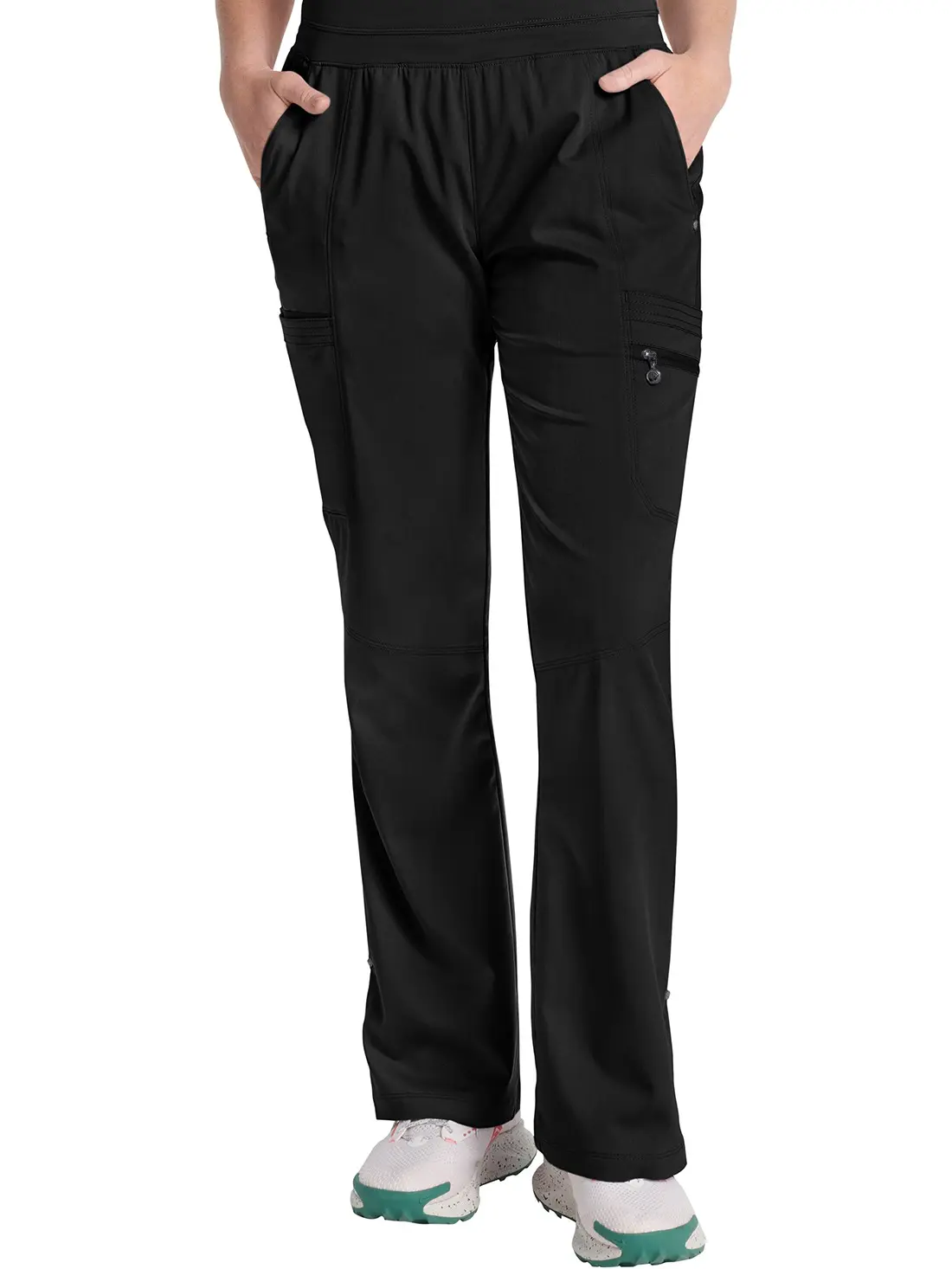 HH Purple Label Tina High-Rise Boot Cut Scrub Pant Modern Fit with 8 Pockets & Yoga Knit Waistband for Healthcare Professionals