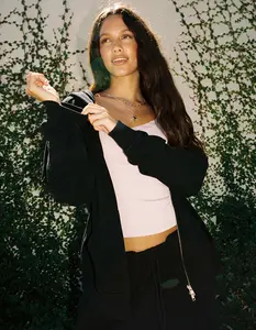 TILLYS Womens Oversized Zip-Up Hoodie