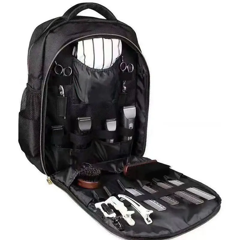 Professional Hair Tool Backpack, Portable Travel Backpack, Multifunction Backpack, Large Capacity Multi-Layer Storage, Oxford Fabric Waterproof Durable, Lightweight Shoulder Bag, Barber Backpack, Multifunctional Travel Backpack