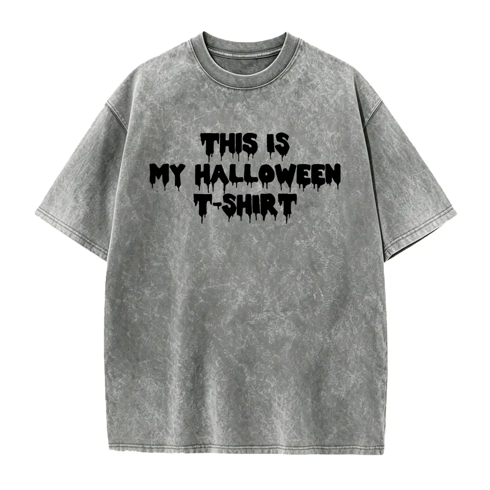Washed T-shirt-Grey