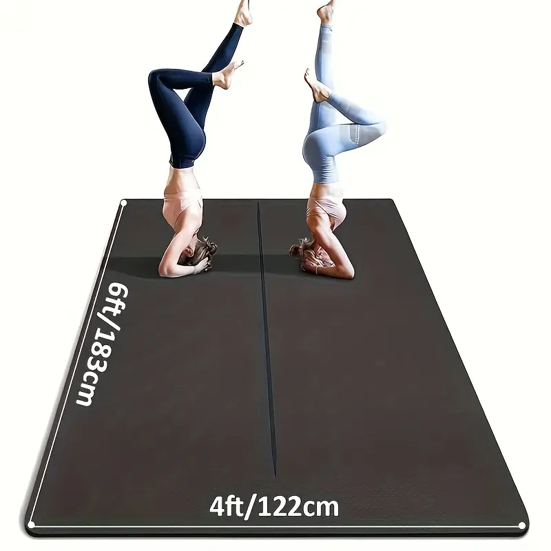 Large yoga mat，6.0X4.0ft Enlarged Yoga Mat,Double Non Slip Exercise Mat, 8mm Training Mat  Pilates Mat, Fitness Mat for Home And Outdoor Use, Yoga, Pilates, Fitness Training Mat Yoga Mat Thick