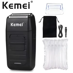 Kemei Km-1102 Electric Razor, Dual Head Reciprocating Blade, Smooth Shaving, Professional Barber Tool, Must-Have for Men's Grooming