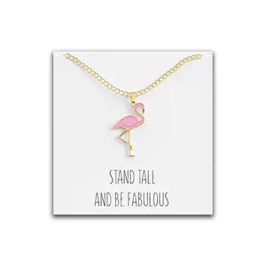 Flamingo Necklace - Silver or Gold