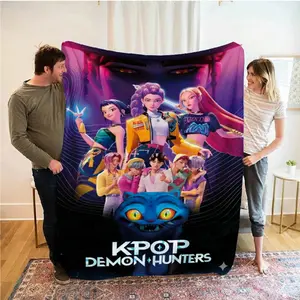 Girls' Flannel Blanket, Ultra-Soft Plush Throw for Sofa & Bedroom, High-Quality HD Print Gift Blanket, Multiple Sizes Available