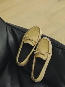 Men's Gray Suede Versatile Retro Slip on Loafers, Light Mature Multi-Wear Style, Gray Versatile Design + Tassel Decor + Platform Retro Vibe, Strong Style Adaptability & Visual Harmony , Ideal for Daily Social & Retro Styling Scenes