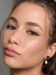 Women's Pendant Earrings, Crystal Heart Pearl Earrings, Unique Fashion Jewelry, Perfect Gift for Women