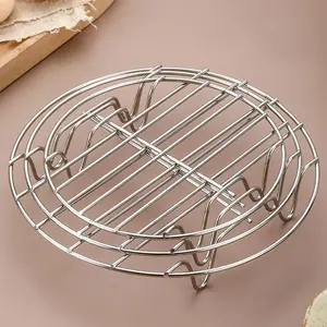 Stainless Steel Steamer Rack, 1 Count Multifunctional Heat Resistant Steamer Basket, Kitchen Cooking Steamer Rack for Home Baking House