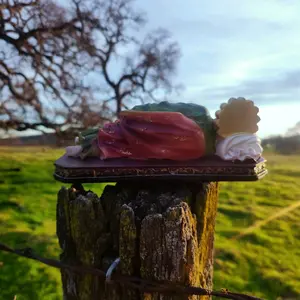 San José Dormido 8" Statue - Saint Joseph in Serene Reclining Pose, Calm Expression, Durable with Intricate Details, Symbol of Trust and Guidance